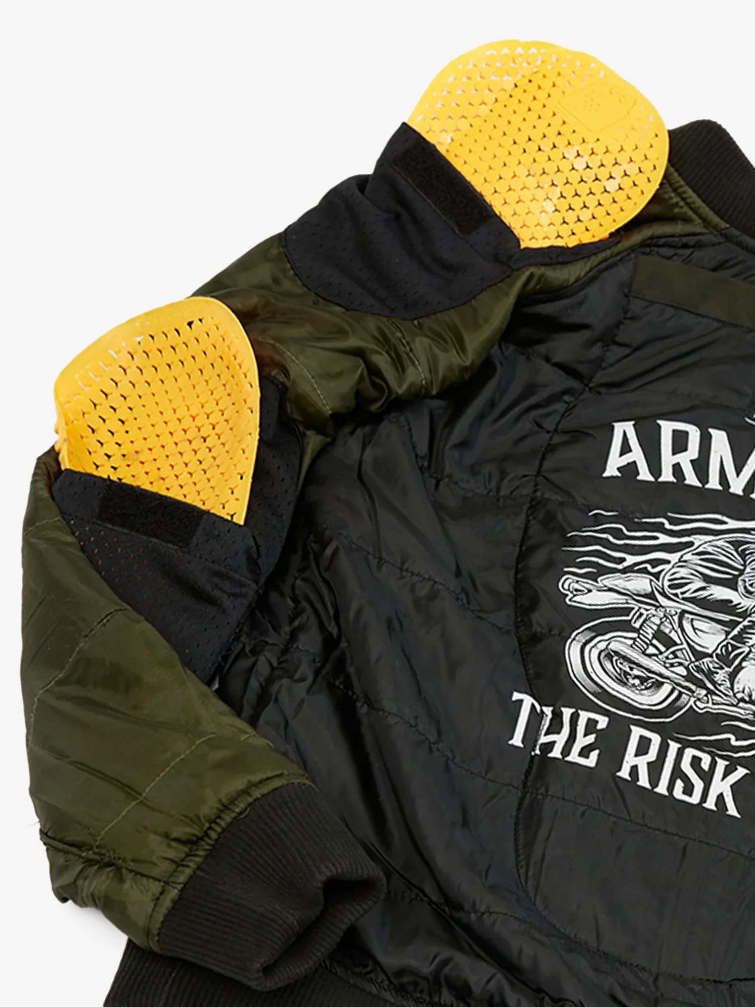 Armoured Bomber Jacket | Olive Green | Armour Included - Image 7