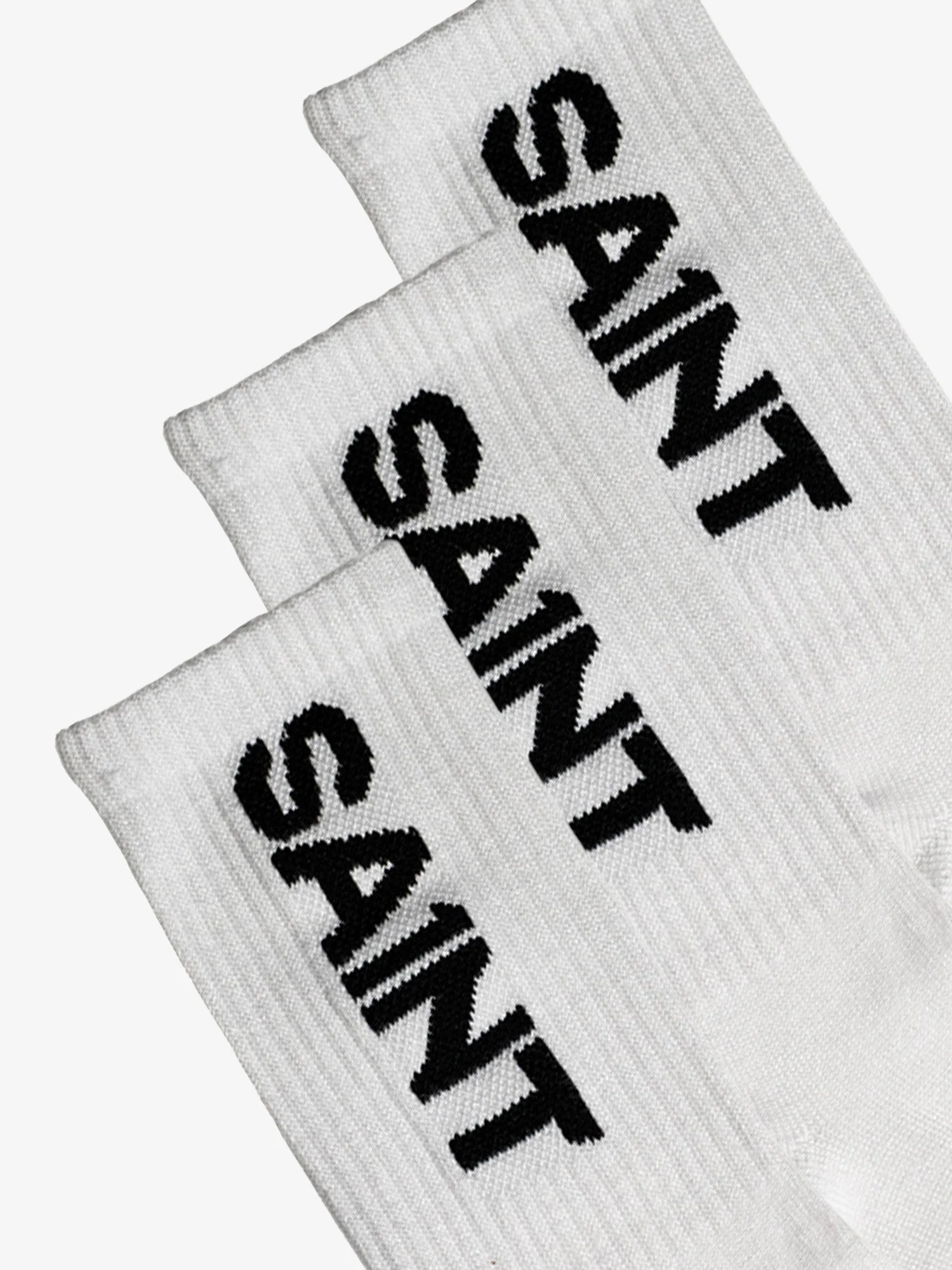SA1NT Bamboo Crew Socks | 3 Pack | White