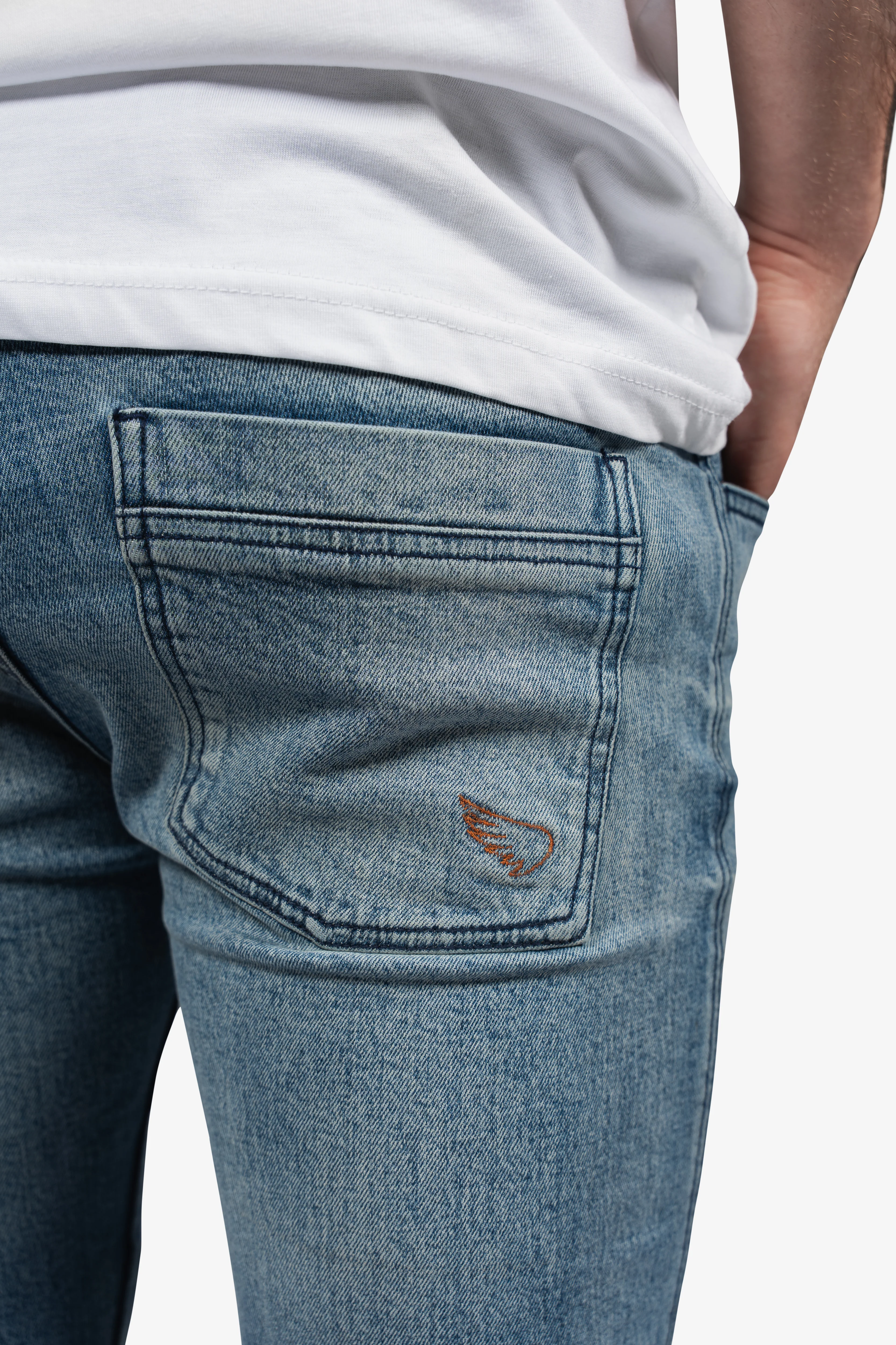 Unbreakable 12oz Coretec Slim Jeans | Bleached | Armours Included - Image 4