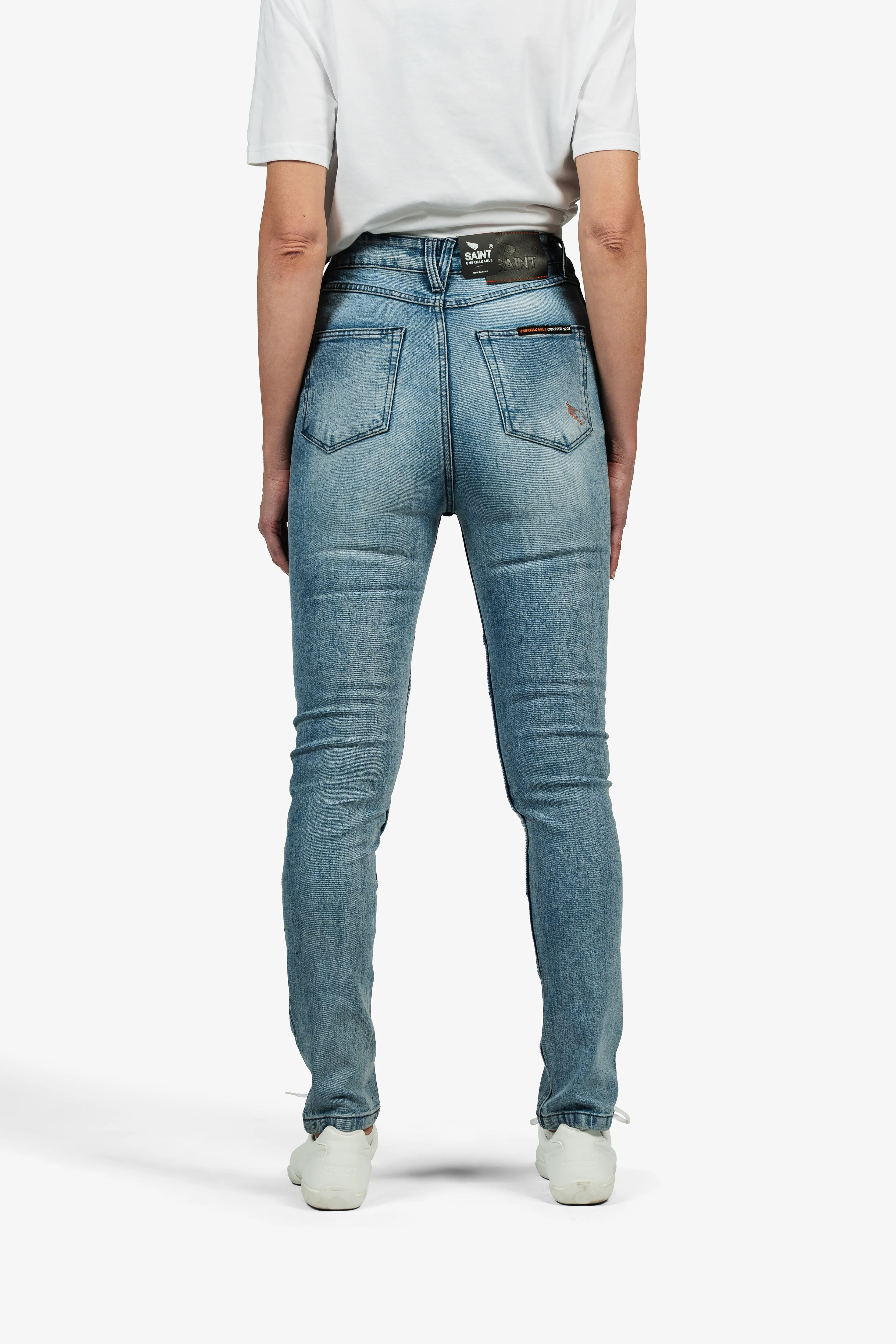 Women's Unbreakable Coretec 12oz Skinny Jeans | Bleached | Armours Included - Image 3