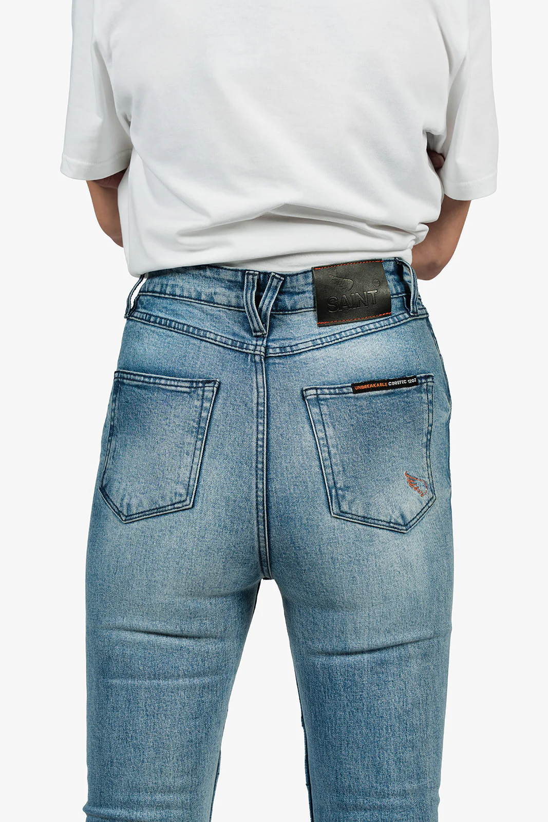 Women's Unbreakable Coretec 12oz Skinny Jeans | Bleached | Armours Included - Image 4