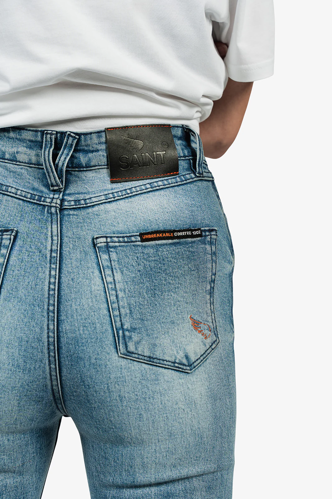 Women's Unbreakable Coretec 12oz Skinny Jeans | Bleached | Armours Included - Image 5